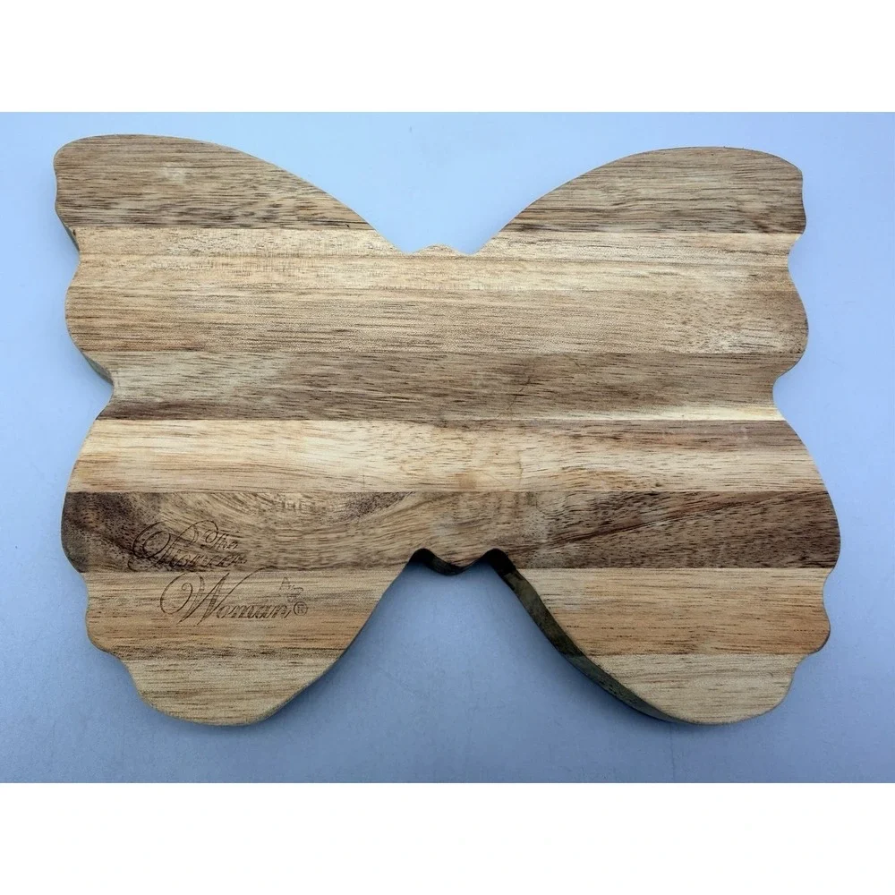 The Pioneer Woman Butterfly Acacia Wood Cutting Board Serving Board